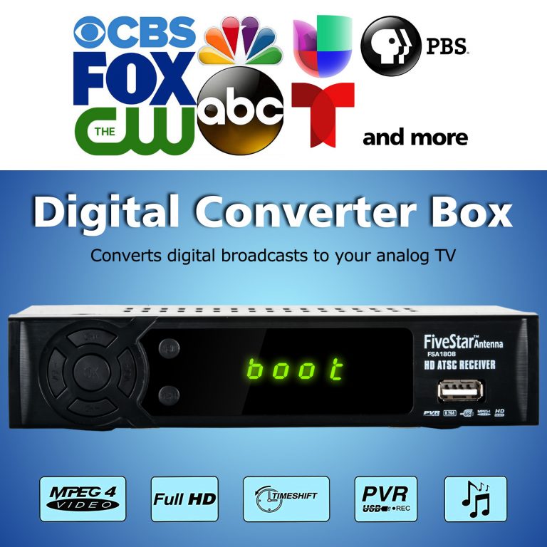 Five Star FSA-1808 HD 1080P TV Video Recorder Converter Box USB Port - Image 2