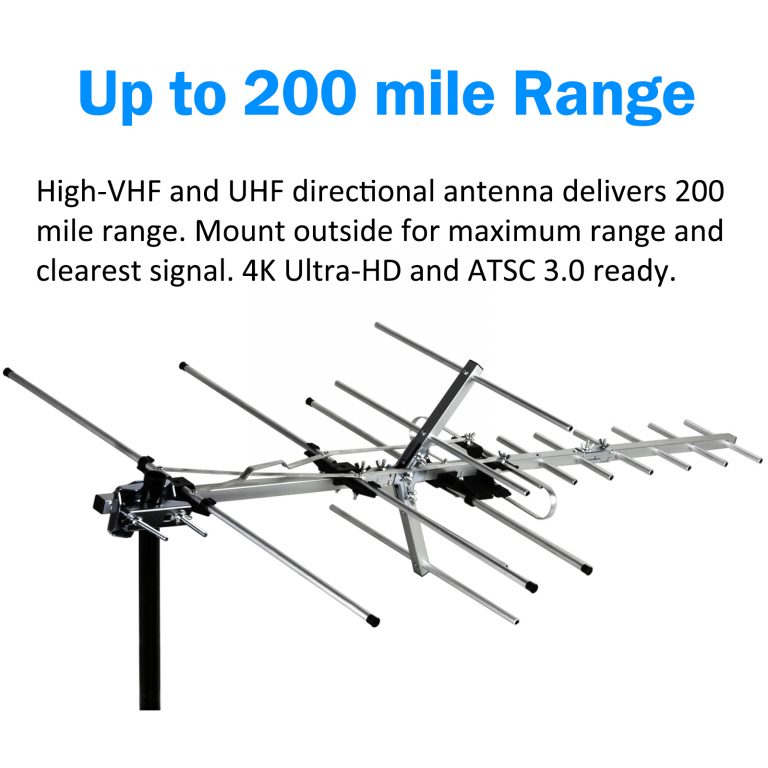 Five Star FSA-5812 Yagi Outdoor 200 Mile 4K HD Long Range More Gain Antenna - Image 4