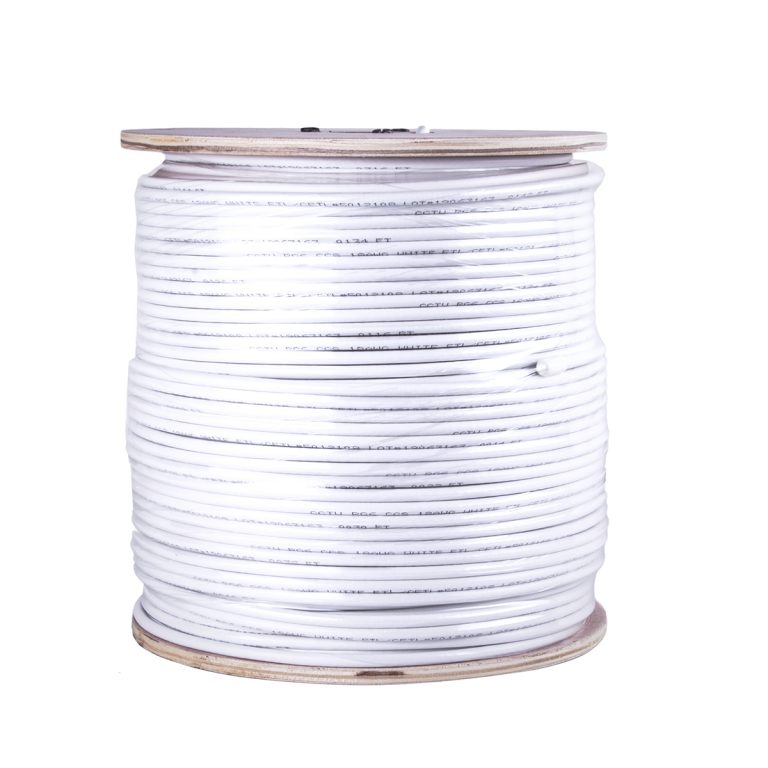 Five Star Cable RG6 Shielded 1000 ft Coaxial Cable TV Antenna Audio/Video, Radio Frequency, and CATV/MATV Transmission White - Image 3